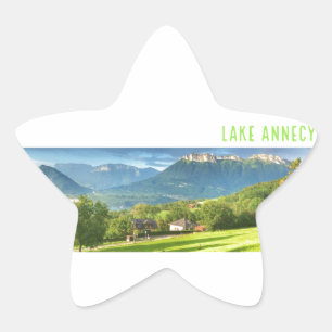 Lake Annecy Stickers (star)