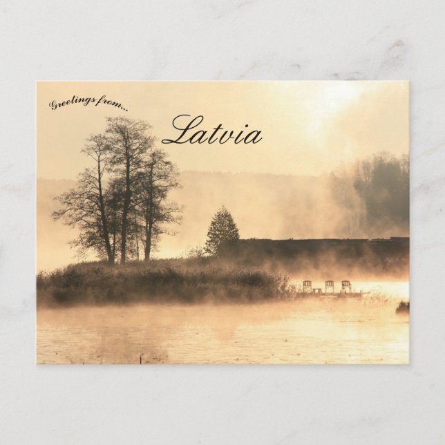 Lake Araisi Latvia Postcard (Front)