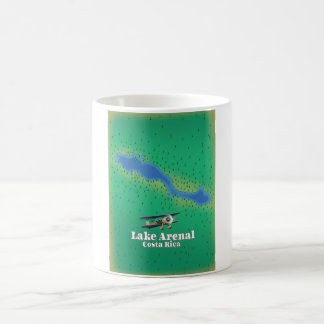 Lake Arenal, Costa Rica lake map Coffee Mug