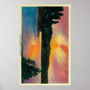 Lake Arrowhead at SunsetLake Arrowhead, CA Poster