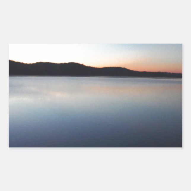Lake Arrowhead sunset Rectangular Sticker (Front)