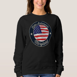 Lake Artemesia Patriotic Maryland Souvenir Sweatshirt