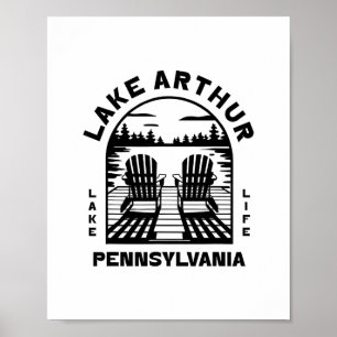 Lake Arthur Pennsylvania Outdoors Vintage 2 Poster