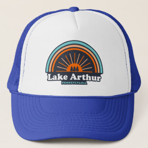 Lake Arthur Pennsylvania Rainbow Trucker Hat
