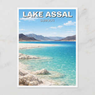 Lake Assal djibouti Travel Postcard