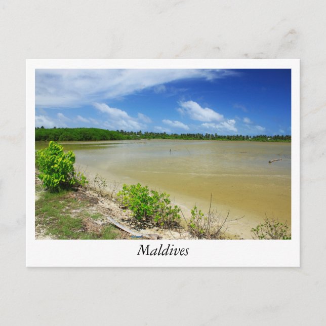 Lake at Kulhuduhfushi Island Maldives Postcard (Front)