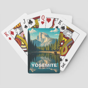 Lake at Yosemite National Park Half Dome Playing Cards