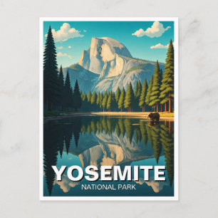 Lake at Yosemite National Park Half Dome Postcard