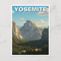 Lake at Yosemite National Park Half Dome