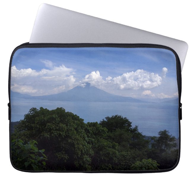 Lake Atitlan Volcanoes Photo Laptop Sleeve (Front)