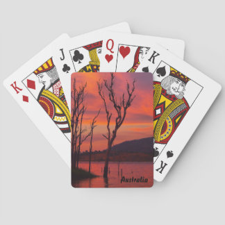 Lake Awoonga sunset playing cards