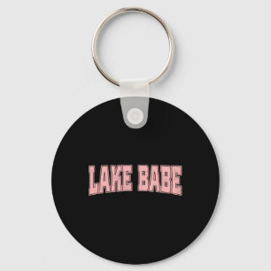 Lake Babe Life Summer Vacation Beach Key Ring