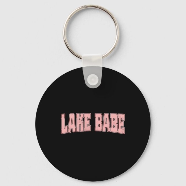 Lake Babe Life Summer Vacation Beach  Key Ring (Front)