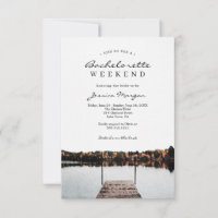 Lake Bachelorette Party Weekend Itinerary Invite