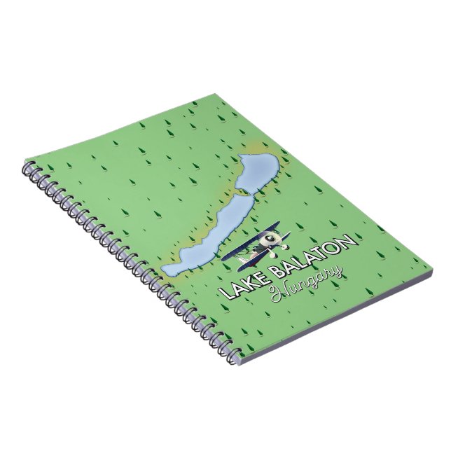 Lake Balaton Hungary map Notebook (Right Side)
