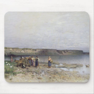 Lake Balaton with the Shore of Akarattya, 1885 Mouse Mat