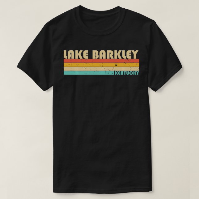 LAKE BARKLEY KENTUCKY Funny Fishing Camping Summer T-Shirt (Design Front)