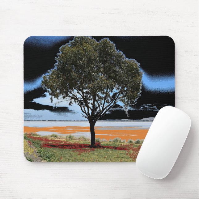 Lake Beeac Solo Tree Mouse Pad (With Mouse)