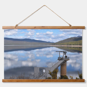 Lake Bellfield Clouds on Still Water Hanging Tapestry