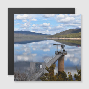 Lake Bellfield Clouds on Still Water Magnetic Card