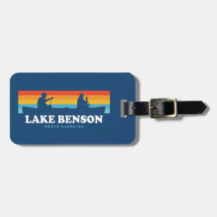 Lake Benson North Carolina Canoe Luggage Tag