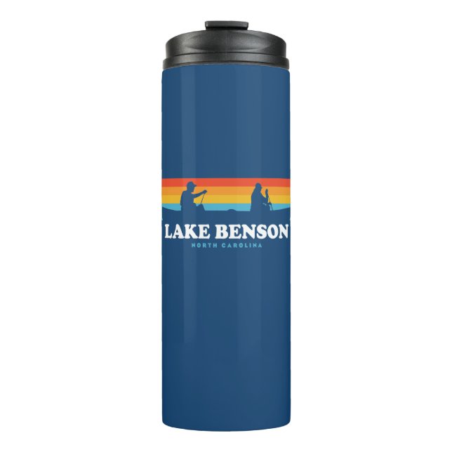 Lake Benson North Carolina Canoe Thermal Tumbler (Front)