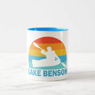 Lake Benson North Carolina Kayak Two-Tone Coffee Mug