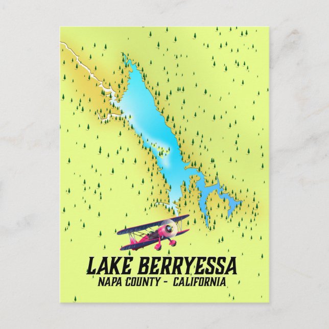 lake berryessa Napa County, California Postcard (Front)
