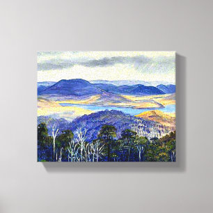 Lake Biwa, Japan, famous artwork, Canvas Print