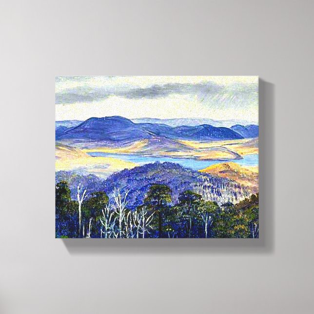 Lake Biwa, Japan, famous artwork, Canvas Print (Front)