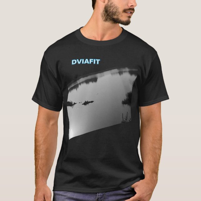 Lake black and white T-shirt (Front)