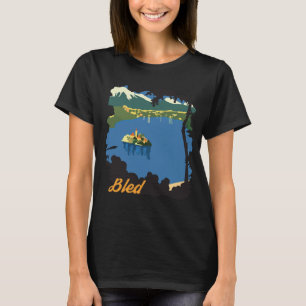 Lake Bled Aerial Island Green Travel T-Shirt