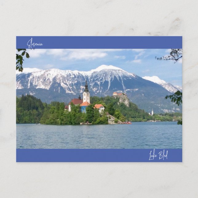 Lake Bled, Slovenia Postcard (Front)