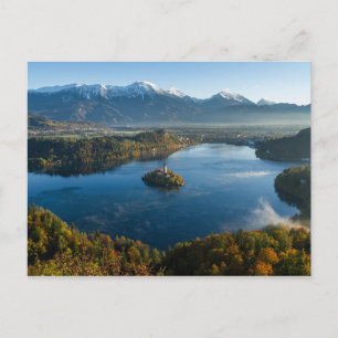 LAKE BLED, SLOVENIA POSTCARD