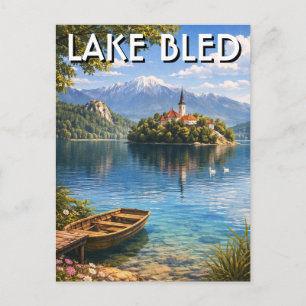 Lake Bled Slovenia Postcard