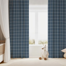 Lake Blue and White Windowpane Check