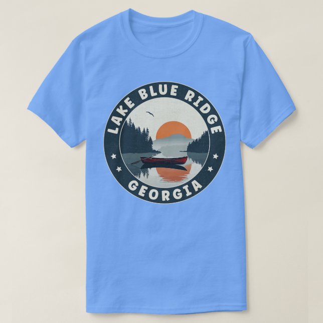 Lake Blue Ridge Georgia Sunset TShirt (Design Front)