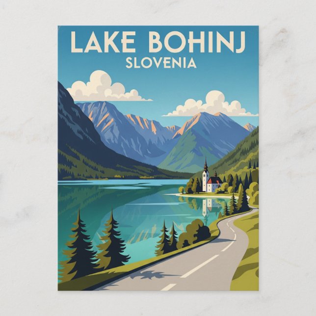 Lake Bohinj Slovenia Postcard (Front)