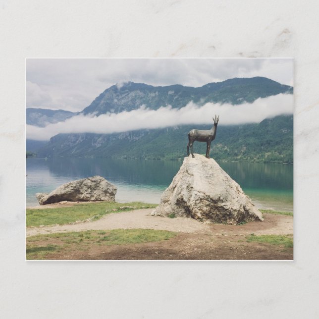 Lake Bohinj, Slovenia Zlatorog Photo Postcard (Front)