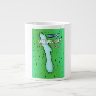 Lake Bourget France beautiful travel poster Large Coffee Mug