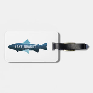Lake Brandt North Carolina Fish Luggage Tag