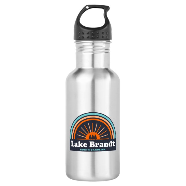Lake Brandt North Carolina Rainbow 532 Ml Water Bottle (Front)