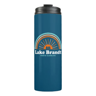 Lake Brandt North Carolina Rainbow Thermal Tumbler