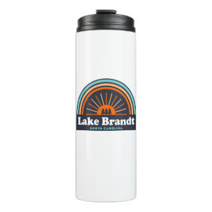 Lake Brandt North Carolina Rainbow Thermal Tumbler