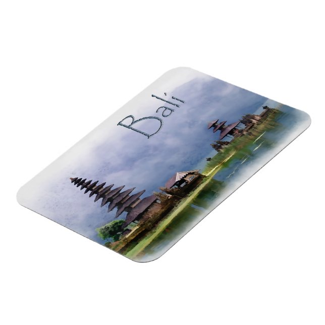 Lake Bratanan Bali Indonesia Magnet (Left Side)