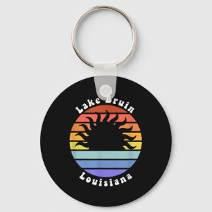 Lake Bruin Louisiana La Sunrise Vacation Souvenir Key Ring