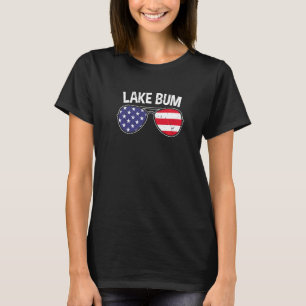 Lake Bum Lake Life Boating Fishing Camping Campfir T-Shirt