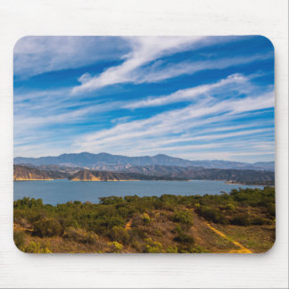 Lake Cachuma Panorama Santa Ynez Mountain Photo Mouse Mat