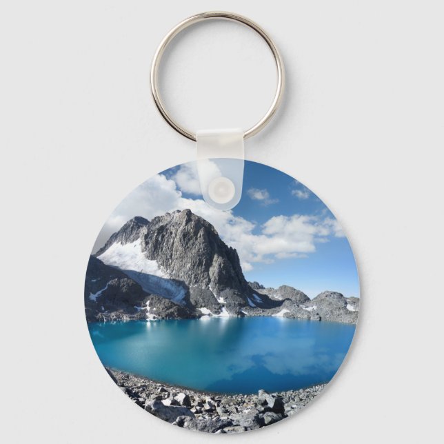 Lake Catherine and Banner Peak - Sierra Nevada Key Ring (Front)