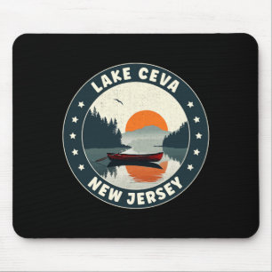 Lake Ceva New Jersey Sunset T Shirt Mouse Mat
